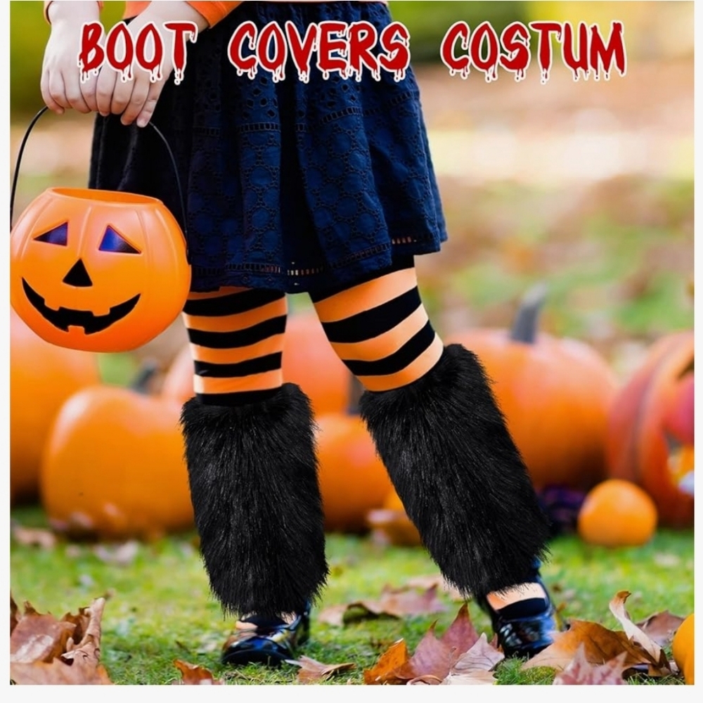 Kids costume leg fuzzies warmers